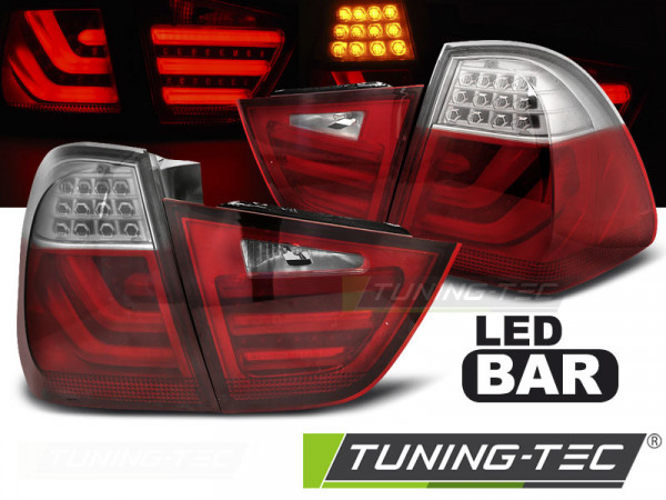 Led Bar Tail Lights Red Whie Fits Bmw E91 09-11