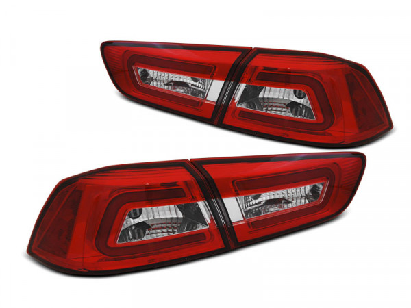 Mitsubishi Lancer 8 Sedan 08-11 Red White Led Bar
