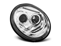 Headlights Angel Eyes Chrome Fits Vw New Beetle 10.98-05.05 Headlights Angel Eyes Chrome Fits Vw New Beetle 10.98-05.05