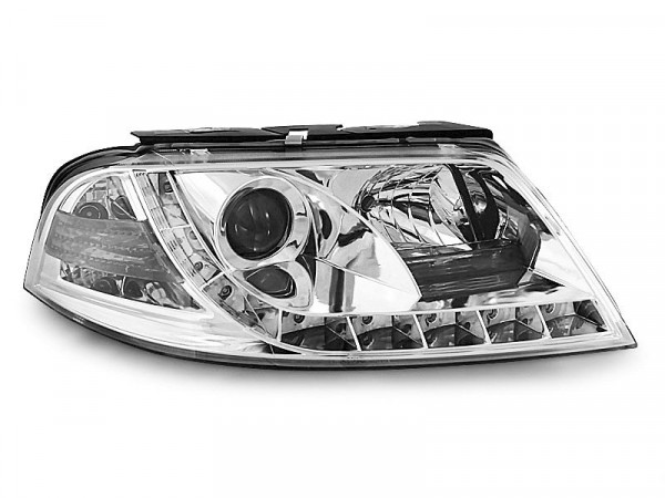 Headlights Daylight Chrome Fits Vw Passat 3bg 09.00-03.05
