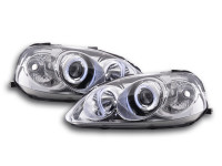 headlight Honda Civic Coupe/Civic 2/3/4-door. Yr. 99-00 chrome headlight Honda Civic Coupe/Civic 2/3/4-door. Yr. 99-00 chrome