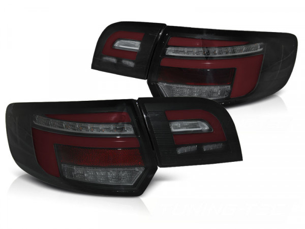 Led Bar Red Tail Lights Black Seq Fits Audi A3 8p 5d 03-08