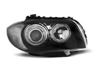 Headlights Angel Eyes Black fits BMW 1 Series E87 E81 E82 E88 Headlights Angel Eyes Black fits BMW 1 Series E87 E81 E82 E88