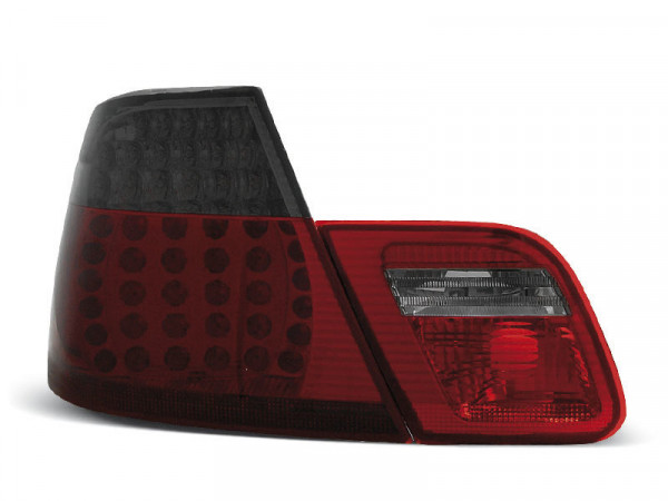 Led Tail Lights Red Smoke Fits Bmw E46 04.99-03.03 Coupe
