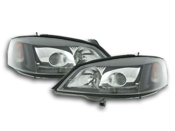 Headlights Opel Astra G 98-03 black