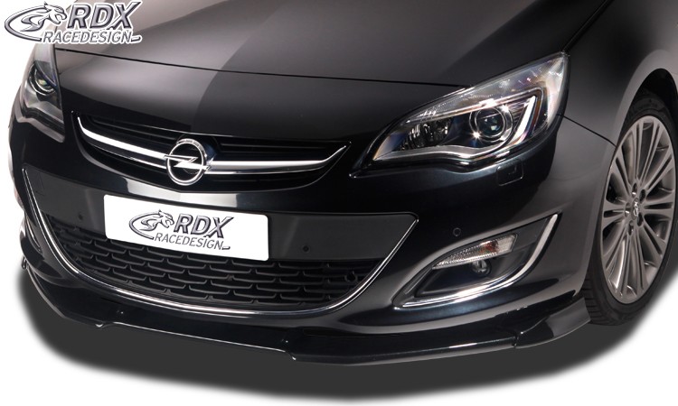 Spoiler Anteriore RDX VARIO-X Per Opel Astra J (fino Al 2012) - Labbro Paraurti In PU 3 Pezzi Con TÜV E Kit Montaggio