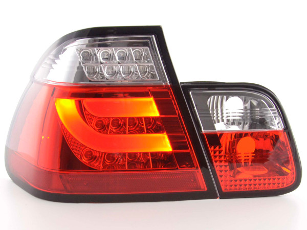 Led Taillights BMW serie 3 E46 saloon Yr. 02-05 red/clear
