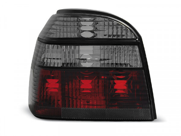 Tail Lights Red Smoke Fits Vw Golf 3 09.91-08.97