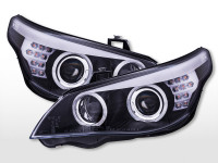 Angel Eyes headlights fits BMW 5 Series E60/E61 2008-2010 black Angel Eyes headlights fits BMW 5 Series E60/E61 2008-2010 black