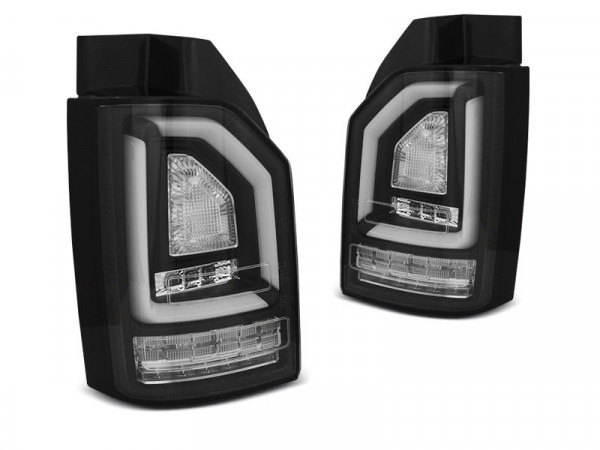 Led Bar Tail Lights Black Seq Fits Vw T6 15-19 Oem Bulb