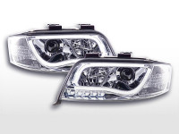 Daylight headlight LED daytime running lights Audi A6 type 4B 01-04 chrome Daylight headlight LED daytime running lights Audi A6 type 4B 01-04 chrome
