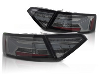 Led Bar Tail Lights Smoke Seq Fits Audi A5 11-16 Led Bar Tail Lights Smoke Seq Fits Audi A5 11-16
