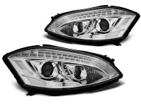 Xenon Headlights Daylight Chrome Fits Mercedes W221 05-09 Xenon Headlights Daylight Chrome Fits Mercedes W221 05-09