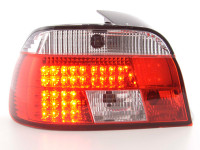 LED taillight set fits BMW 5 Series sedan E39 95-00 clear/red LED taillight set fits BMW 5 Series sedan E39 95-00 clear/red