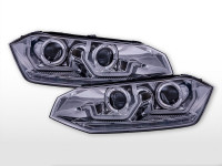 Daylight headlight LED DRL look VW Polo type 6R 2010- black Daylight headlight LED DRL look VW Polo type 6R 2010- black