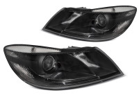 Headlights Black Fits Skoda Octavia 09-12 Headlights Black Fits Skoda Octavia 09-12