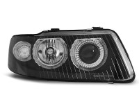 Headlights Angel Eyes Black Fits Audi A3 09.00-05.03 Headlights Angel Eyes Black Fits Audi A3 09.00-05.03