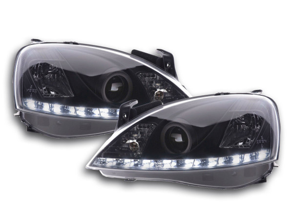 DRL Daylight headlight Opel Corsa C Yr. 01-06 black