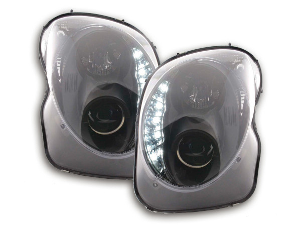 Headlight set Daylight LED daytime running lights Alfa Romeo Mito 08- black