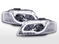 Daylight headlight Set Audi A3 type 8P/8PA Yr. 03-08 chrome Daylight headlight Set Audi A3 type 8P/8PA Yr. 03-08 chrome