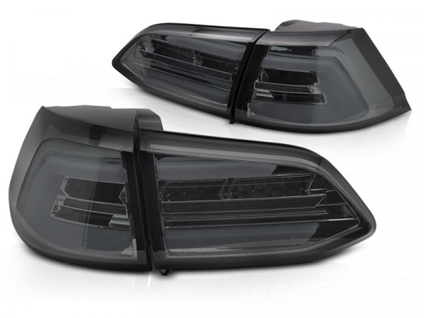 Led Tail Lights Smoke Seq Fits Vw Golf 7 17-19 Sw