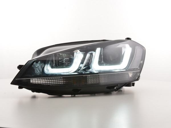 Daytime running lights headlight Daylight VW Golf 7 Yr. from 2012 black/chrome