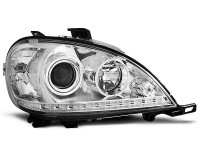 Headlights Daylight Chrome Fits Mercedes W163 Ml M-klasa 03.98-08.01 Headlights Daylight Chrome Fits Mercedes W163 Ml M-klasa 03.98-08.01