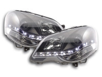 Daylight headlight VW Polo type 9N3 Yr. 05-09 black RHD Daylight headlight VW Polo type 9N3 Yr. 05-09 black RHD