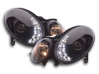 Daylight headlight Mercedes E-Classe type W211 Yr. 02-06 black Daylight headlight Mercedes E-Classe type W211 Yr. 02-06 black