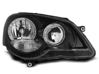 Headlights Angel Eyes Black Fits Vw Polo 9n3 04.05-09 Headlights Angel Eyes Black Fits Vw Polo 9n3 04.05-09