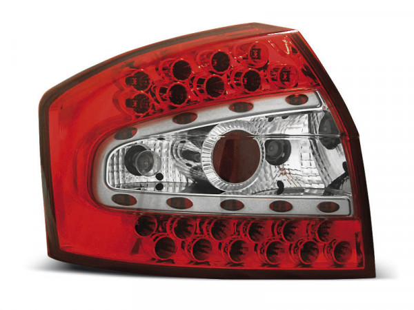 Led Tail Lights Red White Fits Audi A4 8e 10.00-10.04 Sedan