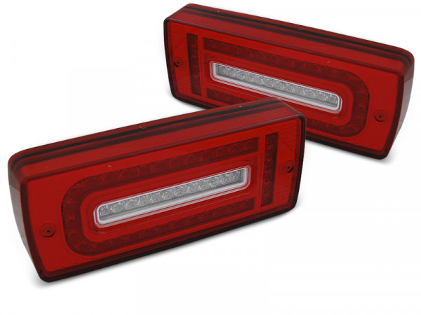 Led Tail Lights Red White Fits Mercedes W463 G-class 07-17
