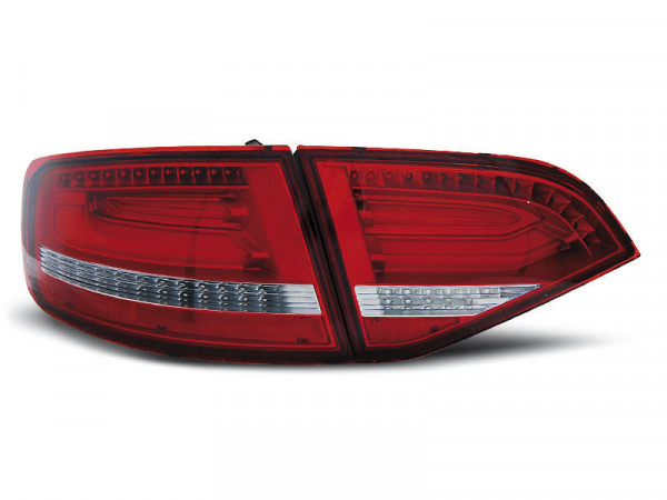 Led Tail Lights Red White Fits Audi A4 B8 08-11 Avant