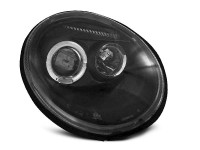 Headlights Angel Eyes Black Fits Vw New Beetle 10.98-05.05 Headlights Angel Eyes Black Fits Vw New Beetle 10.98-05.05