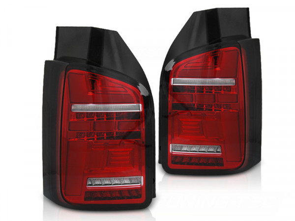 Led Bar Tail Lights Red White Seq Fits Vw T6.1 20- Oem Bulb