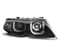Headlights Angel Eyes 3D Black fits BMW E46 09.01-03.05 Headlights Angel Eyes 3D Black fits BMW E46 09.01-03.05