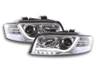 Daylight headlight LED daytime running lights Audi A4 type 8E 01-04 chrome Daylight headlight LED daytime running lights Audi A4 type 8E 01-04 chrome