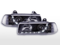 Daylight headlights with LED daytime running lights fits BMW 3-series E36 92-98 black Daylight headlights with LED daytime running lights fits BMW 3-series E36 92-98 black