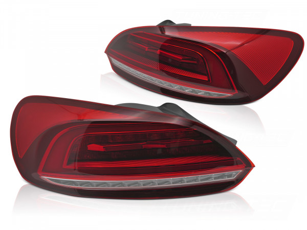 Led Bar Tail Lights Red Fits Vw Scirocco Iii 08-14