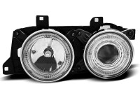 Headlights Angel Eyes Chrome fits BMW E32/E34 Headlights Angel Eyes Chrome fits BMW E32/E34