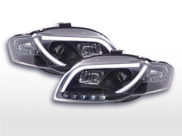 Daylight headlight LED daytime running lights Audi A4 type 8E 05-07 black