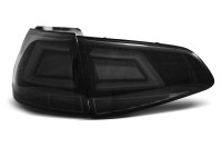 Led Bar Tail Lights Smoke Black Fits Vw Golf 7 13-17 Led Bar Tail Lights Smoke Black Fits Vw Golf 7 13-17