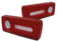 Led Tail Lights Red White Fits Mercedes W463 G-klasa 90-12 Led Tail Lights Red White Fits Mercedes W463 G-klasa 90-12