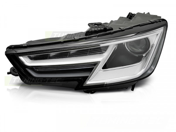 Xenon Headlight Black Left Side Tyc Fits Audi A4 B9 15-19