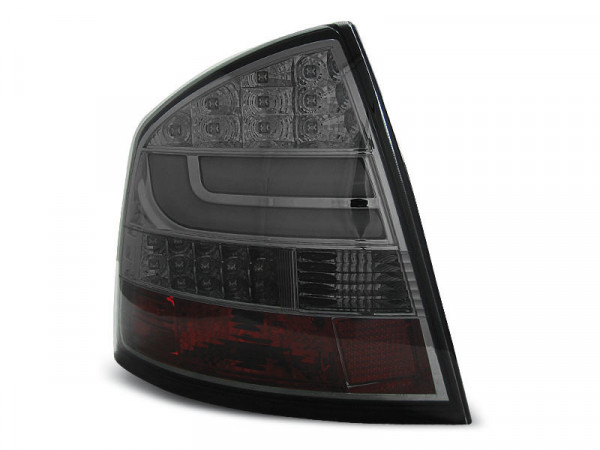Led Bar Tail Lights Smoke Fits Skoda Octavia Ii Sedan 04-12