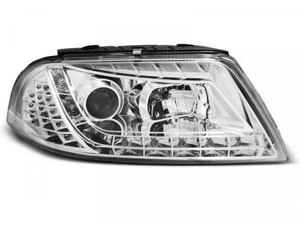 Headlights Daylight Chrome Fits Vw Passat 3bg B5 Fl 09.00-03.05
