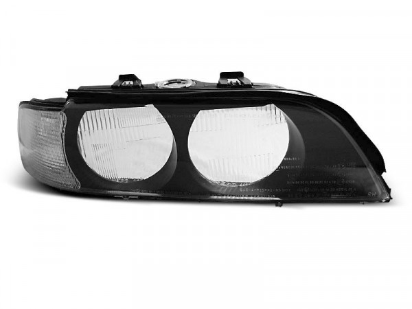 Headlights Black White H7 fits BMW E39 95-00