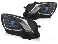 Full Led Headlights Black Fits Mercedes W222 13-17 Full Led Headlights Black Fits Mercedes W222 13-17