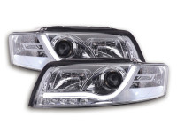Daylight headlight Set Audi A4 type 8E Yr. 01-04 chrome Daylight headlight Set Audi A4 type 8E Yr. 01-04 chrome