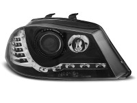 Headlights Daylight Black Fits Seat Ibiza 6l 04.02-08 Headlights Daylight Black Fits Seat Ibiza 6l 04.02-08